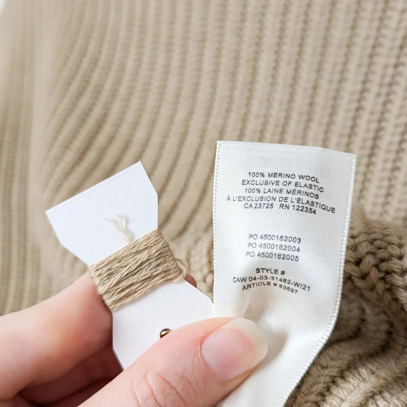 ARITZIA WILFRED Montpellier Waist Sweater Wool Crop XXS - Picture 9 of 11